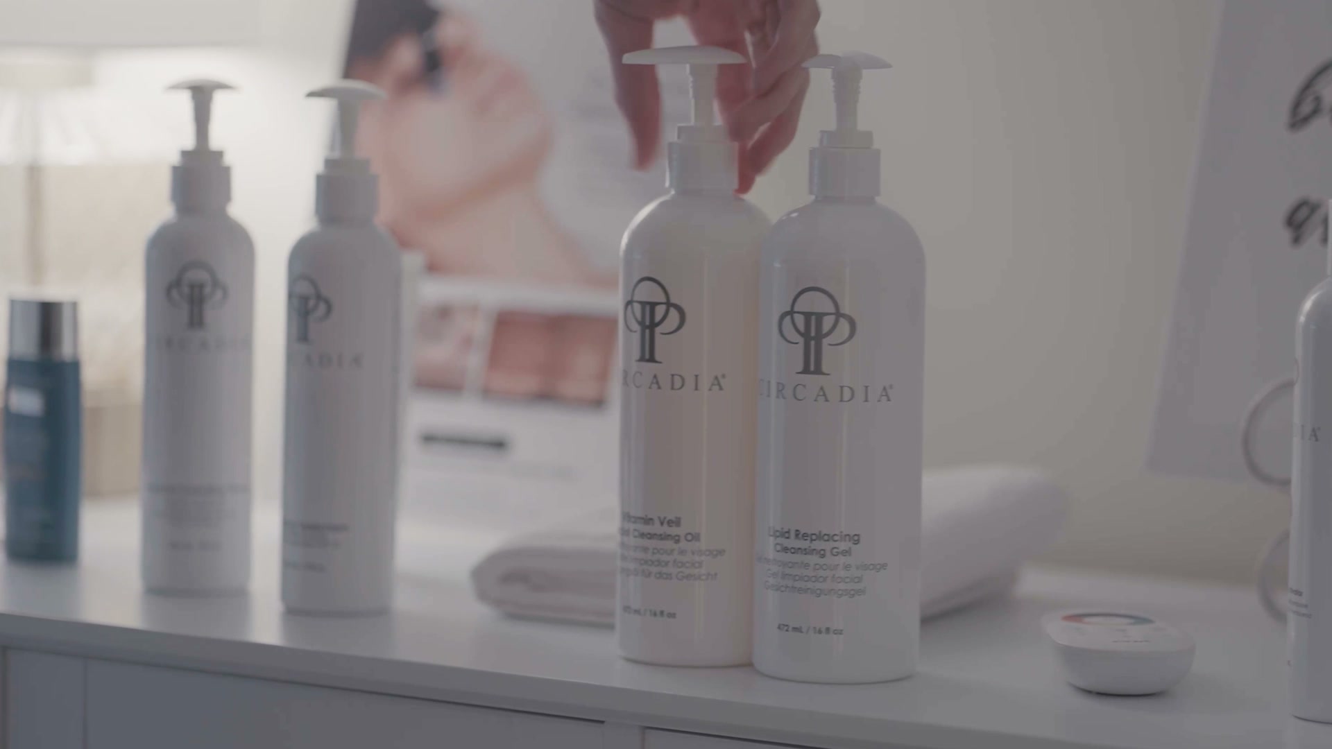 Treatment-room skincare products and routine support at Glow Beauty Lab Med Spa Treatment-room skincare products and routine support at Glow Beauty Lab Med Spa