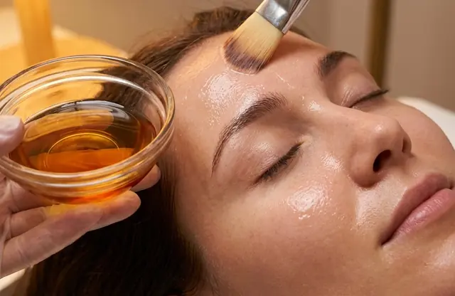 Chemical peel application for brighter, smoother skin Chemical peel application for brighter, smoother skin